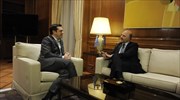 Tsipras, Moscovici discuss bailout program, debt relief