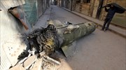 Πύραυλος σε δρόμο στο Χαλέπι