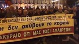 Στιγμιότυπα από την πορεία συνταξιούχων προς Μαξίμου