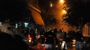 Μολότοφ σε διμοιρία των ΜΑΤ στη συμβολή Πατησίων και Τοσίτσα