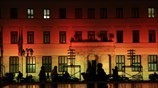 Στα χρώματα της γερμανικής σημαίας το Δημαρχείο Αθηνών