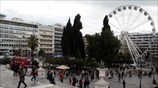 Χριστουγεννιάτικη ρόδα στην πλατεία Συνταγματος