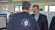 Επίσκεψη Πολάκη στην κεντρική υπηρεσία του ΕΚΑΒ