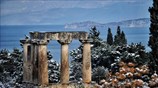 Χιόνια στην αρχαία Κόρινθο