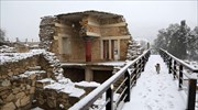 Snow, frost covers most of Greece on Mon.