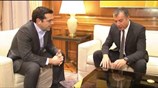 Συνάντηση του Αλέξη Τσίπρα με τον επικεφαλής του «Ποταμιού» Σταύρο Θεοδωράκη