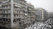Προβλήματα από έντονη χιονόπτωση στη Θεσσαλονίκη