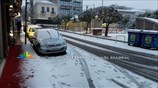 Έντονη χιονόπτωση στη Λαμία