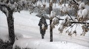 Σφοδρή χιονόπτωση στους νομούς Τρικάλων - Καρδίτσας