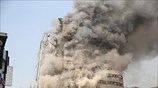 Κατάρρευση φλεγόμενου κτηρίου στην Τεχεράνη