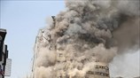 Κατάρρευση φλεγόμενου κτηρίου στην Τεχεράνη 