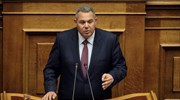 Π. Καμμένος: Η Γερμανία δεν συμπεριφέρεται ως σύμμαχος αλλά ως τοκογλύφος