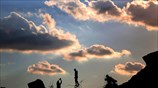 Ηλιοβασίλεμα στο λιμάνι της Γάζας