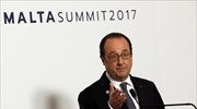 Ολάντ: Στρατηγική αυτονομία της Ε.Ε. από τις ΗΠΑ και με δικό της Ταμείο