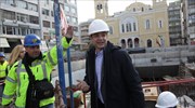 Εργοτάξιο του μετρό στον Πειραιά επισκέφθηκε ο Κυρ. Μητσοτάκης