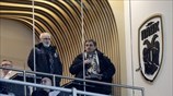 Τον αγώνα ΠΑΟΚ - Σάλκε παρακολούθησε ο Ευκλ. Τσακαλώτος