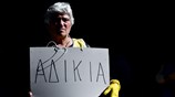 Διαμαρτυρία εργολαβικών εργαζομένων των δομών Υγείας