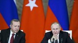 Συνεργασία σε πολλούς τομείς συμφώνησαν Πούτιν- Ερντογάν