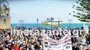 Μεγάλη συγκέντρωση στη Ζάκυνθο για τα σκουπίδια και τα κλειστά χειρουργεία