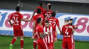 Super League: Νίκη με ανατροπή ο Ολυμπιακός, 2-1, τον Πλατανιά στο ντεμπούτο του Λεμονή