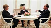 Τηλεφωνική επαφή Πούτιν - Ολάντ - Μέρκελ για τρομοκρατία και Ουκρανία