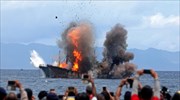 Οι αρχές της Ινδονησίας κατέστρεψαν 81 ξένα σκάφη για παράνομη αλιεία