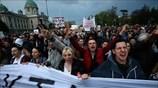Βελιγράδι: «Όχι στη δικτατορία» φωνάζουν οι διαδηλωτές