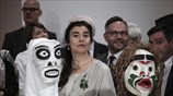Στιγμιότυπο από τα εγκαίνια της έκθεσης Documenta 14