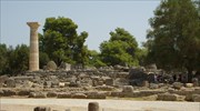 Αρχαία Ολυμπία: Αναστηλώθηκε σπάνιος κίονας της εποχής των Πτολεμαίων