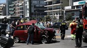 Σοβαρό τροχαίο στη Συγγρού στο ύψος της Ν. Σμύρνης
