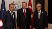Με Τουσκ - Γιούνκερ την Πέμπτη στις Βρυξέλλες ο Ερντογάν