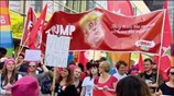 Ειρηνική διαδήλωση κατά του Τραμπ στις Βρυξέλλες