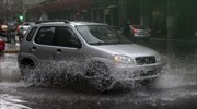 Κυκλοφοριακά προβλήματα λόγω βροχής στη Θεσσαλονίκη