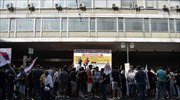 Συγκέντρωση του συνδικάτου επισιτισμού-τουρισμού-ξενοδόχων στο υπουργείο Εργασίας