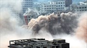 Εντυπωσιακή κατεδάφιση στο Τσεντσόου