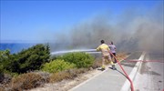 Καλύτερη η εικόνα της πυρκαγιάς στη Ρόδο