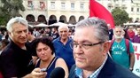 82η ΔΕΘ: Δήλωση του Δ. Κουτσούμπα στο συλλαλητήριο του ΠΑΜΕ