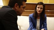 Συνάντηση του Αλ. Τσίπρα με την Ευρωπαία Επίτροπο Ψηφιακής Οικονομίας