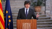 Σε «δημοκρατική αντίσταση» κάλεσε τους Καταλανούς ο Πουτζντεμόν