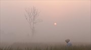 Πρωινή ομίχλη στην Ινδία