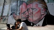 Τοιχογραφία με πολιτικό σχόλιο στη Βηθλεέμ