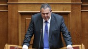 Π. Καμμένος: Σταματώ κάθε διαδικασία για τα F-16 μέχρι να καταθέσει η Ντ. Μπακογιάννη στην επιτροπή