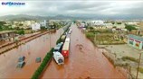 Ελευσίνα: Πλημμύρες στην Εθνική Oδό