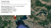 Σεισμός 4,3 Ρίχτερ μεταξύ Θεσσαλονίκης και Κατερίνης