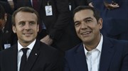 Πρόγευμα εργασίας Τσίπρα - Μακρόν