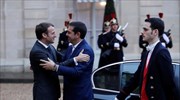 Macron receives visiting Tsipras for talks