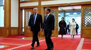 Τηλεφωνική επικοινωνία Τραμπ με τον πρόεδρο της Ν. Κορέας