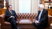 Τηλεφωνική επικοινωνία Παυλόπουλου - Αναστασιάδη εν όψει της επίσκεψης Ερντογάν