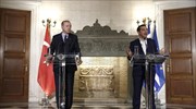 Athens rejects, unofficially, any idea of revising Lausanne Treaty; praises Erdogan comments on other issues