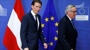 Juncker defends Austrian coalition by pointing to leftist-rightist govt in Athens